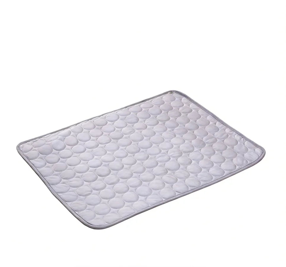 Smartrivo Ice Silk Cooling Pet Mat Blue Non-Slip Washable