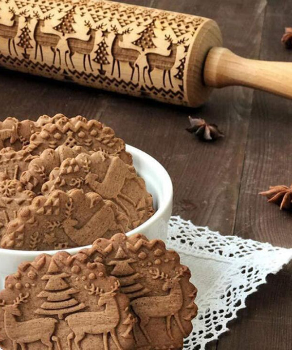 Rolling Pin Christmas Embossing