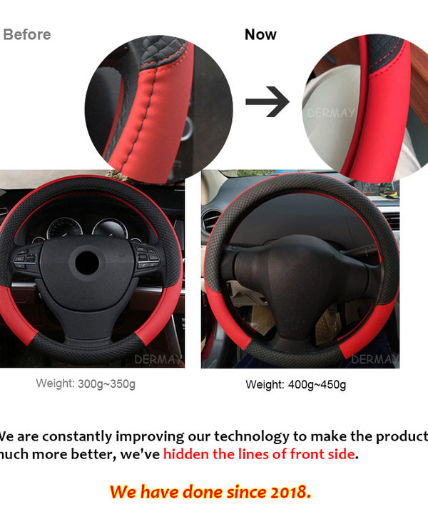 Universal Leather Car Steering Wheel Cover
