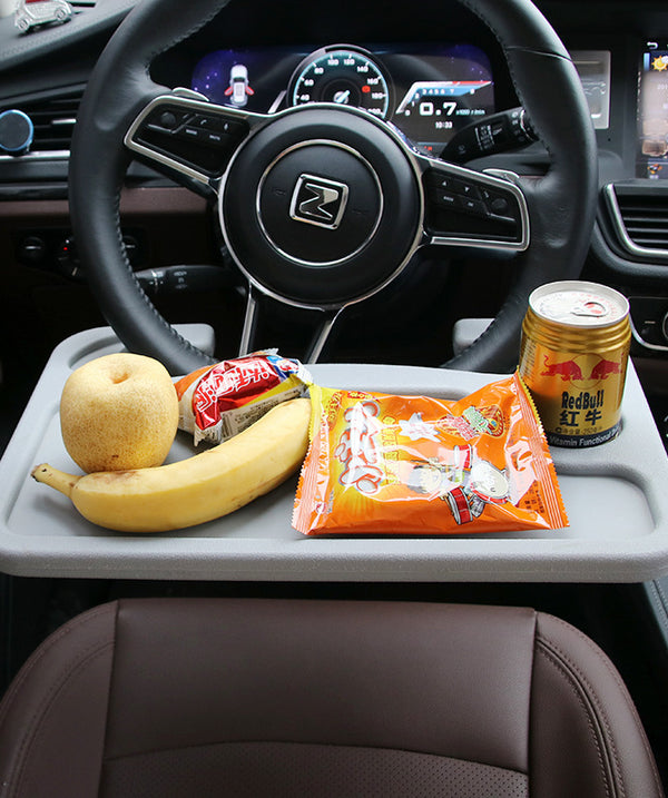 Steering wheel card table