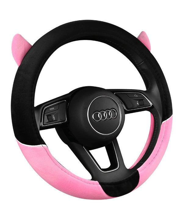 Car Steering Wheel Cover Cartoon Cute Gloves