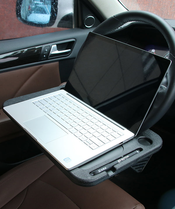 Steering wheel card table