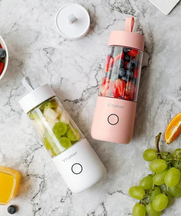 350ml Portable Blender Juicer Electric USB Rechargeable Mixer Smoothie Slushy Cup Juice Blender Bottle USB Charging Kitchen Gadgets