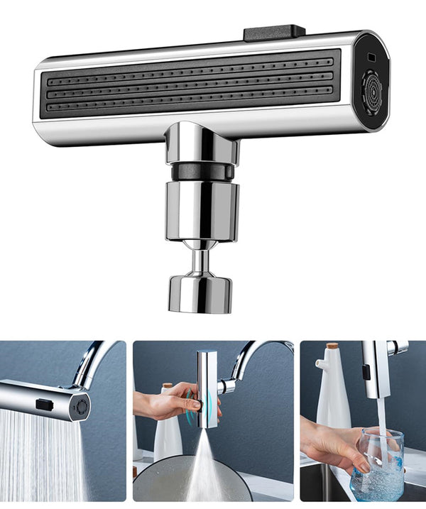 Kitchen Faucet Waterfall Outlet Splash Proof Universal Rotating Bubbler Multifunctional Water Nozzle Extension Kitchen Gadgets