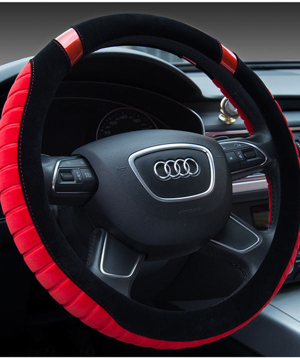 Steering wheel short plush car handle