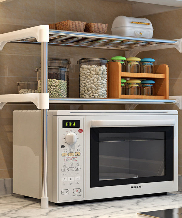 Microwave Shelf Rack Kitchen Shelf Spice Organizer Kitchen Storage Rack Bathroom Organizer Shelf Book Shoes Shelve