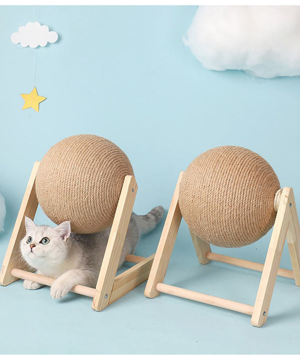 Professional Vertical Cat Toy Sisal Cat Catching Ball