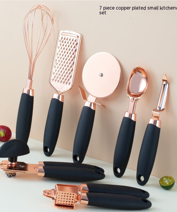 Kitchen Household Peeler Gadget Copper Plating Set