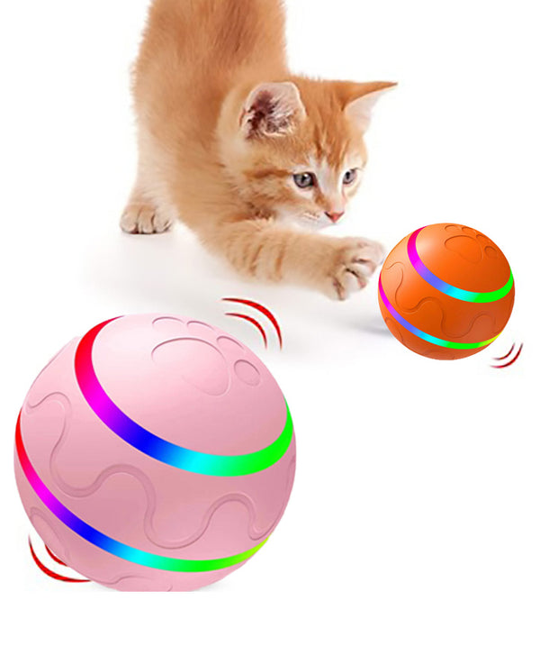 Pet New Cat Wicked Ball Toy Intelligent Ball USB Cat Toys Self Rotating Ball Automatic Rotation Ball