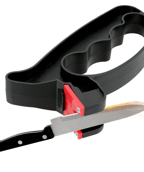 Knife Sharpener Handheld Scissor Blade Sharpening Convenient Kitchen Tools Grindstone 2 In 1 Kitchen Gadgets