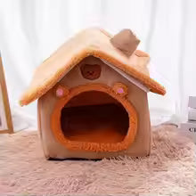 Foldable Warm Pet House Bed