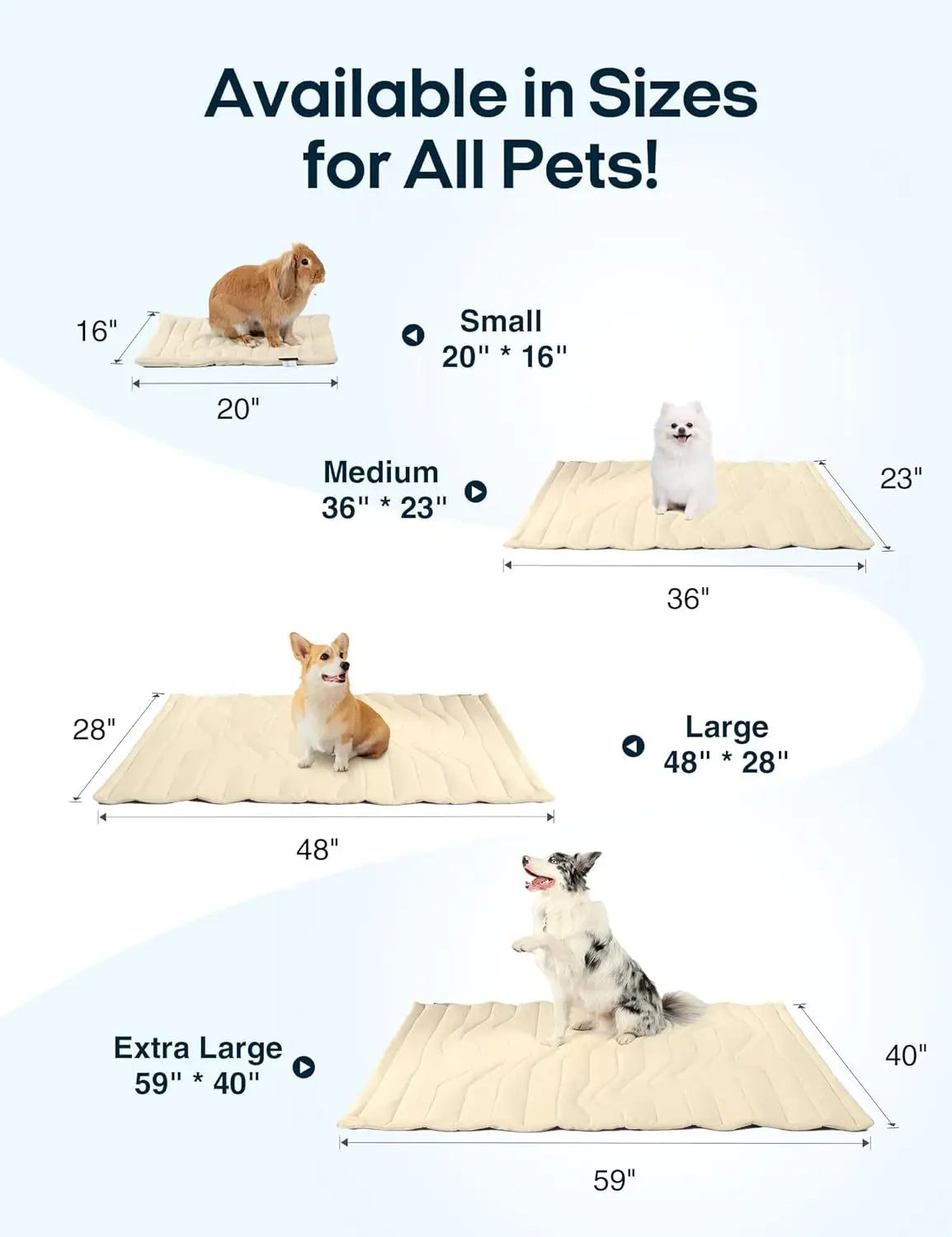 Smartrivo Arc-Chill Cooling Dog Mat Washable