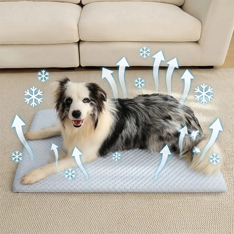Smartrivo Ice Silk Cooling Dog Bed Mat
