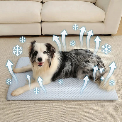 Smartrivo Ice Silk Cooling Dog Bed Mat