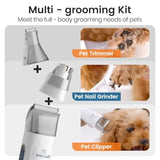 Pet Grooming Vacuum Kit – Dog Deshedding Vacuum with Clipper, Nail Grinder & 7 Tools, view 11