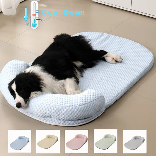 Smartrivo Ice Silk Cooling Dog Bed Pillow