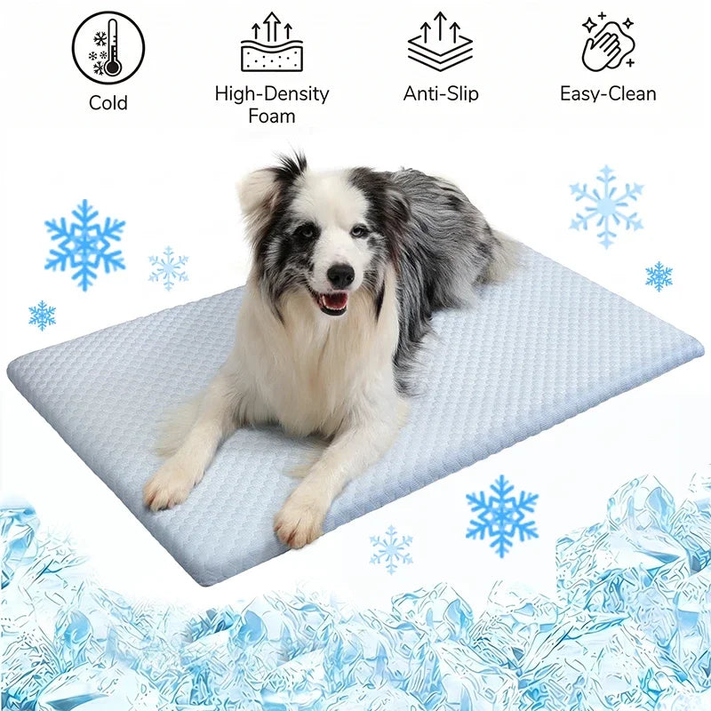 Smartrivo Ice Silk Cooling Dog Bed Mat
