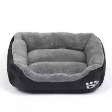Soft Warm Square Dog Bed