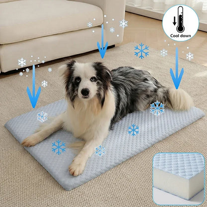 Smartrivo Ice Silk Cooling Dog Bed Mat