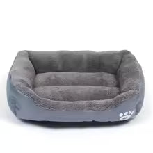 Soft Warm Square Dog Bed