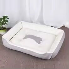 Soft Warm Square Dog Bed