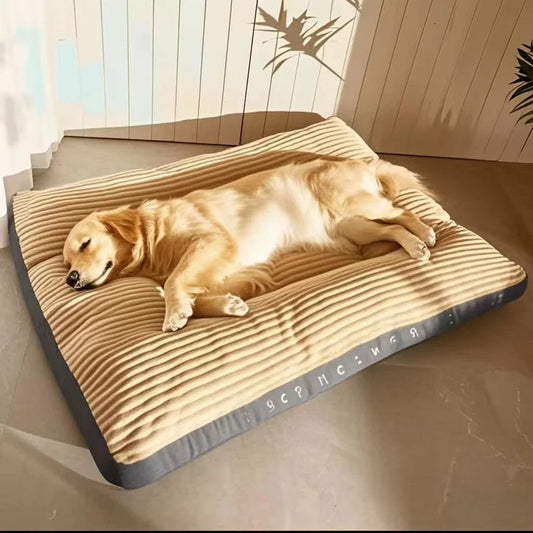 Smartrivo Corduroy Dog Bed for Large Dogs