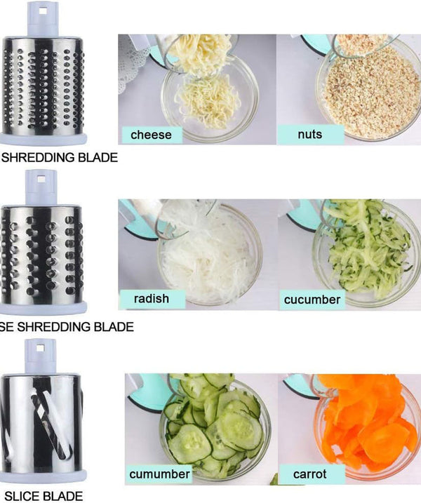Manual Kitchen Accessories Multifunctional Round Mandoline Potato Slicer Vegetable Cutter Slicer Cheese Kitchen Gadgets