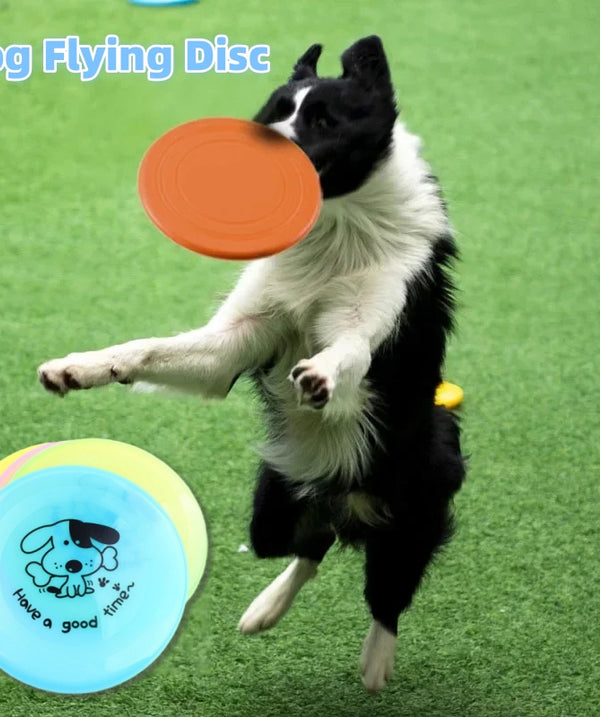 Silicone Flying Saucer Funny Pets Dog Cat Toy Dog Game Flying Discs Resistant Chew Puppy Training Interactive Pet Supplies