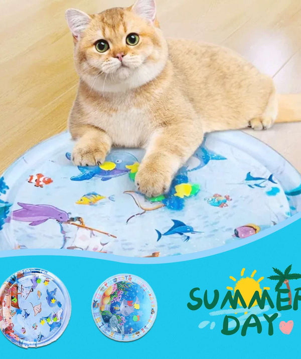 Summer Cooling Pet Water Bed Cushion Ice Pad Dog Sleeping Square Mat For Puppy Dogs Cats Pet Kennel Cool Cold