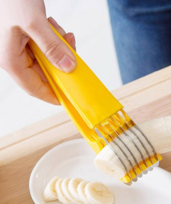 Kitchenware Banana Slicer Stainless Steel Cut Ham Sausage Cutter